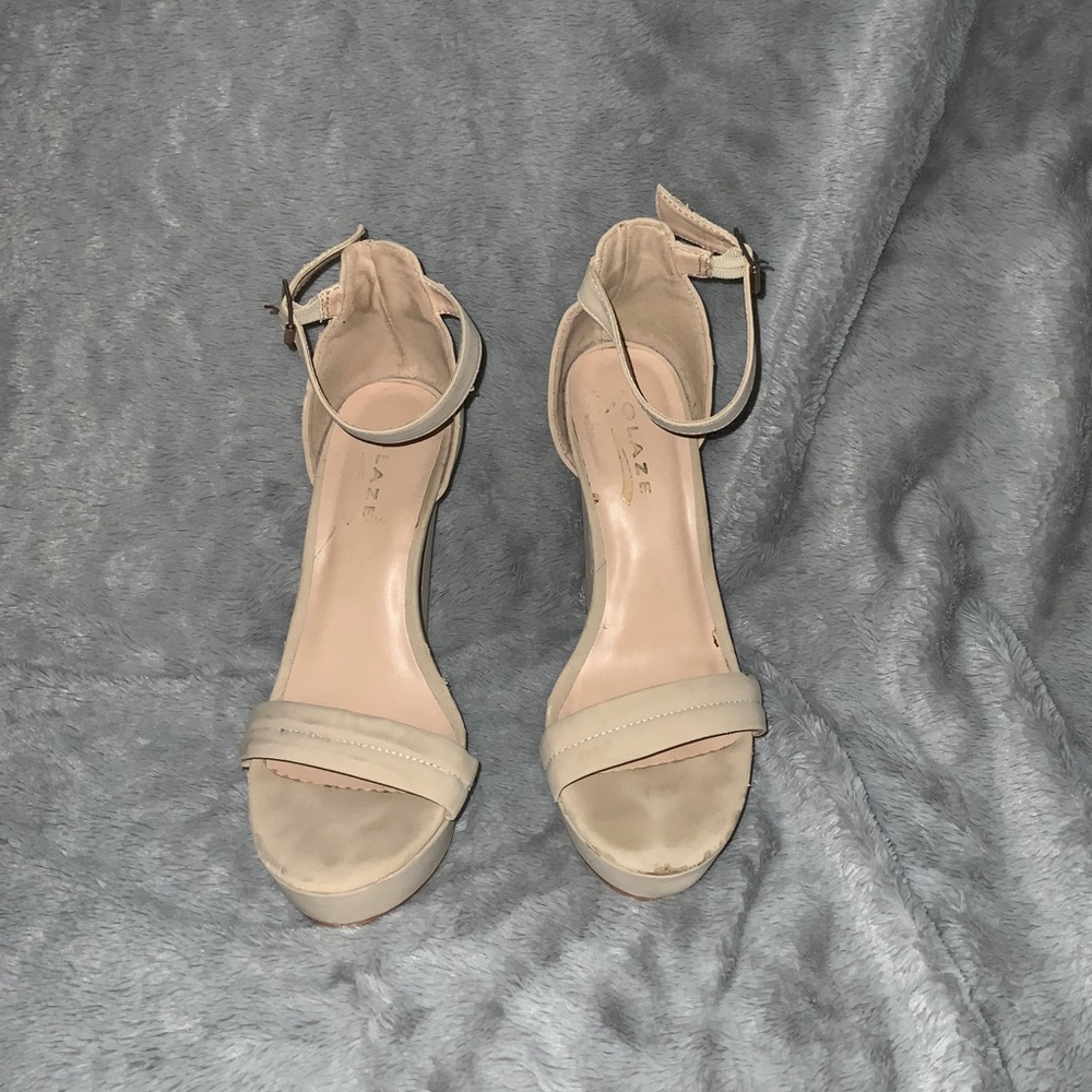 Cream heels